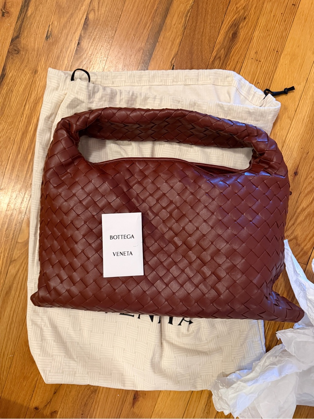 Bottega Veneta Small Hop Shoulder Bag in sapele/ muse brass | never worn! - Picture 2 of 6